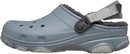 Crocs Unisex-Adult Classic All Terrain Lined Clogs Adjustable Heel Strap | 11 Women/9 Men | Concrete — 4