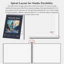 Fuxi Watercolor Sketchbook 8.5" x 11", 140 lb Cold Press Watercolor Paper | Dark Blue | 11" x 8.5" (Pack of 1) — 4