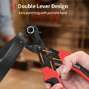 Revolving Punch Plier Kit, XOOL Leather Hole Punch Set for Belts, Watch Bands, Straps, Dog Collars, Saddles, Shoes, Fabric, DIY Home or Craft Projects, Heavy Duty Rotary Puncher, Multi Hole Sizes Make | Hole Puncher — 3