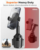 APPS2Car Universal Car Cup Phone Holder | Quick Extension Long Arm | 360° Swivel | Adjustable for iPhone, Samsung, Google, and All Smartphones | Stable & No Shake Design | Black photo 4