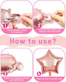 Happy Birthday Party Decorations with Banner Balloons for Women | Rose Gold — 6