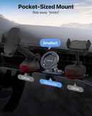 Miracase Phone Holders for Your Car with Metal Hook Clip, Air Vent Cell Phone Stand Car Mount, Universal Automobile Cradle for Garmin GPS Fit iPhone Android and All Smartphones, Dark Black | Graphite | 1 Pack photo 3