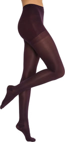 JOBST Opaque Waist High 20-30 mmHg Compression Stockings Pantyhose, Closed Toe, Large, Cranberry — 1