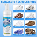 Shoe Cleaner, 6.76 fl oz Shoe Cleaning Kit with Brush and Towel, White Sneaker Cleaner for Removing Stains — 4