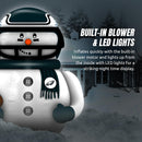 Sporticulture Philadelphia Eagles Inflatable Snowman Player – 7 Ft Tall Yard Decoration w/LED Lights | NFL Holiday Football Snowman | Built-in Blower Motor, Weather-Resistant, Indoor/Outdoor Use — 4