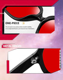Joopin Oversized Sunglasses Womens Trendy Polarized Large Driving Sun Glasses Ladies UV Protective Big Sunnies Shades | B27-black/Sleep Red — 5