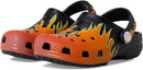 Crocs Kids Classic Graphic Clog – Black/Multi Flames — 1
