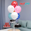 JOYYPOP 8 Sets Balloon Stand Kit For Table, Balloon Sticks with Base | Clear — 7
