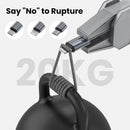 FEEL2NICE 3 in 1 Multi Charging Cable, 3-Pack 6 FT Multiple Device Charger Cord with USB C, Lightning and Micro USB Plugs for iPhone 17 16 15 14, Android Phones and Tablets, Gray 4