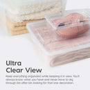 IRIS USA 6-Pack 6 Qt Storage Bins with Lids, Clear, Stackable — 6