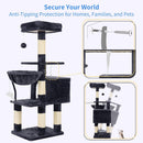 Heybly Cat Tree with Toy, 43.3 inch Cat Tower for Indoor Cats HCT004SG — 6