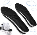 2 Pair Memory Foam 4D Cloud-Like Comfort Insoles for Men Women -Soft Cushioning Trimmable Insole with Arch Support for Foot Pain Relief and Comfort Massage Fatigue Reduction Black 25.5CM - Men: US 15-16 — 1