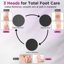 Electric Foot Callus Remover, Apply Oil,Foot File,Reusable Nano-Glass Head, Ergonomic Premium Aluminum Callus Remover for feet, Professional Foot SPA Pedicure Tool at Home - Gray — 3