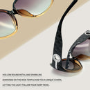 Joopin Oversized Rectangle Sunglasses UV400 Protection Shades for Women | Gradient Brown | Polarized — 5