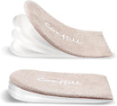 Adjustable Orthopedic Heel Lift Inserts Gel Height Increase Insoles for Women Men Leg Length Discrepancy, Heel Pain, Heel Spurs, 4-Layer Stackable Gel Shoe Lifts Lift Shorter Leg Uneven Hips - White — 1