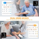Blood Pressure Machine, Automatic Upper Arm Blood Pressure Monitor with 2x199 Readout, 4.5 Inch Backlit Large Screen Adjustable Large Cuff 9 to 17 Inches - Arrhythmia and Home Hypertension Detector — 4