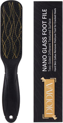 Nano Glass Foot File, Double-Sided Foot Callus Remover for Cracked Heels - Black — 1
