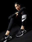 Nike Mens Air Force 1 Mid '07 Black Leather - Black/White/Dark Grey — 2