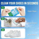 Sneaker Cleaning Wipes, Dual-Sided Instant Shoe Cleaner Wipes for White Sneakers, Waterless Shoe Cleaning Wipes for Leather, Canvas, Mesh & Rubber, Individually Wrapped Travel Shoe Wipes, 35 Count — 8