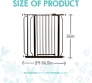 Regalo Safety 36" Extra Tall Baby Gate, Bottom of Stairs & Doorways