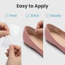 6 Sheets 24 Pcs Silicone Gel Heel Grips Heel Liners Heel Pads Cushion Inserts Shoe Back Heel Tape Adhesive High Heel Shoes Stickers Gel Strap Strips — 6