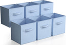 Sorbus Fabric Storage Cubes, 6-Pack Foldable Bins (11 Inch, Pastel Blue) — 1