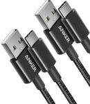 Anker USB A to USB C Cable, USB to USB C Cable(2Pack,3ft,Black) photo 1