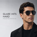 Eiuizah Polarized Aviator Sunglasses for Men Women UV400 Driving Shades | Black/Red/Ice Blue — 2