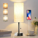 Bedside Table Lamp for Bedroom,Small Lamps for Night stands with Pull Chain — 1