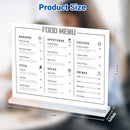 10 Pack Acrylic Sign Holder 11 x 8.5 Horizontal, Double-Sided Clear Sign Holder Plastic Stands for Display, T Shape Acrylic Table Sign Stands for Office Store Restaurants Wedding Party Decoration | Horizontal 10 Pack 11x8.5 — 2