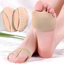 2Pairs Metatarsal Foot Pads with Gel Pad for Women & Men, Ball of Foot Cushion Pads for Pain Relief, Forefoot Pads with Gel Cushioning for Morton's Neuroma,Metatarsalgia (Black+Beige, L) 3
