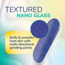 Dr. Scholl's Hard Skin Remover Nano Glass Foot File - Dead Skin & Foot Callus Remover, Long Lasting Buffer, Soft Smooth Feet — 3
