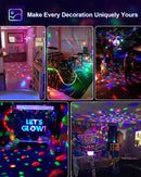 Luditek 2-Pack Sound Activated Party Lights with Remote, Disco Ball Strobe — 6