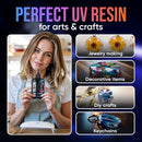 CRAFT RESIN UV Resin Kit with Light - 36W 22 LED Big Lamp and 200g Hard Type Low Viscosity UV Epoxy Resin, Crystal… — 2