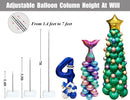 LANGXUN 2 Sets Adjustable 6ft DIY Balloon Column Stand Kits For Birthday Wedding Graduation Party Decorations, Christmas Balloon Decor — 3