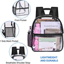 USPECLARE Clear Backpack for Stadium Approved 12×6×12 Transparent Bag | Black | Small — 7