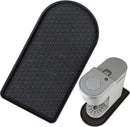 Silicone Coffee Mat 15.8" x 7.8" Small Spill Bar Mat for Countertop, Black
