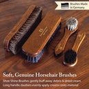 FootFitter Grand Cedar Shoe Shine Valet Set, Premium Leather Care Kit | Brown Creams — 3