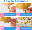 Voircoloria 4 Sets Balloon Stand Kits, Balloon Sticks Holder with Base for Table Graduation Birthday Baby Shower Gender Reveal Party Decorations | 4 Pack — 5