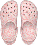 Crocs Unisex Adult Classic Marbled Tie-dye Clogs – Pink Milk/Multi Confetti — 3