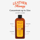 Leather Honey Leather Cleaner Concentrate — Non-Toxic Formula Makes 32oz. - 4 Fl Oz (Pack of 1) — 3