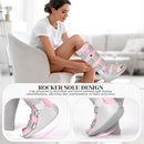 Jewlri Tall Walking Boot for Broken Foot, Air Cam Walker Boot, M - Pink-Tall — 5