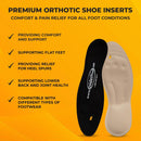 Happy Feet Insoles, Foot Pain Inserts Plantar Fasciitis Flat Feet Orthotic High Arch Support Gel Insert Shoe Insoles for Mens and Womens — 2