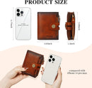 Wallet Women,RFID Blocking Leather Womens Wallet Bifold Compact Card Holder Small Wallet for Women with Removable ID Window Brown — 4
