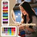 JULIMAIDONG 8mm 24Color Glass Beads for Bracelets Jewelry Making Kits — 6