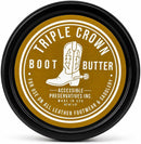 Triple Crown Boot Butter- All Natural Leather Conditioner & Protector. Made in USA, 4 oz, Restores Shine & Softness for Boots, Shoes and Saddlery (4 oz.) — 1