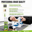Shoe Cleaner Sneakers,8.5oz Shoe Cleaning Kit with 2 Brush,Shoe Cleaning Removes Dirt and Stain for White Shoes, | With Microfiber Towel — 5