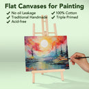 ESRICH Canvas Boards for Painting, 20 Pack Canvases for Painting 8x10 Cotton Primed Acid Free Blank Canvas Panels for Oil Paint, Watercolor, Acrylic Paint, Gouache and Tempera. | 8x10in — 3