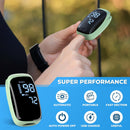 Finger Pulse Oximeter, Fingertip Blood Oxygen Saturation with Pulse Monitor Rechargeable, Accurate Spo2 Reading for Home, Outdoor Sports，Green — 2