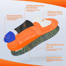SMOSUN Carbon Fiber Insoles - Boost Explosive Power and Bounce, Arch Support, Shock Absorption, Injury Prevention, Alleviate Foot Pain (S (Child's 3.5-4 / Women's 4.5-6.5)) — 2